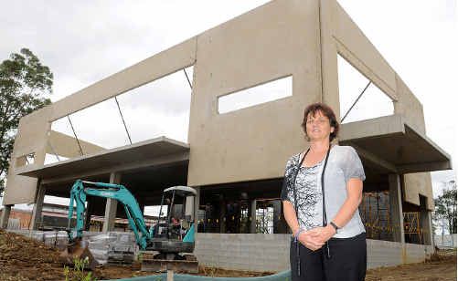 Kathy Fuller stands in front of Saint Patrick’s Primary school’s new Trinity Building. Kathy Fuller stands in front of Saint Patrick’s Primary school’s new Trinity Building.